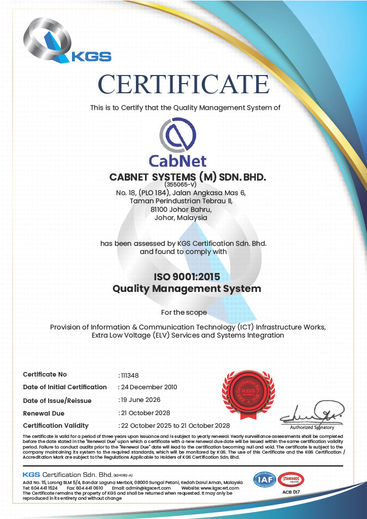 ISO 9001 Certification